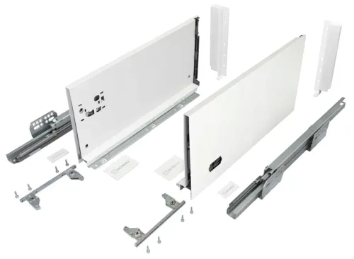 SEVROLL Szuflada V-BOX Slim 3D H=210 Wysoka (Biała) do płyty 18mm udźwig 40kg