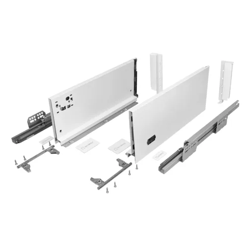 SEVROLL Szuflada V-BOX Slim 3D H=178 Wysoka (Biała) do płyty 18mm udźwig 40kg