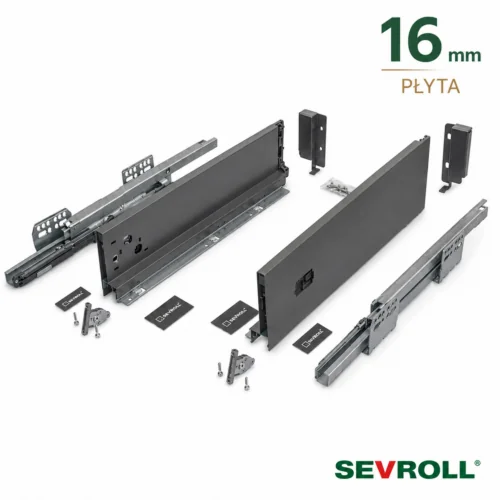 SEVROLL Szuflada V-BOX Slim 3D H= 178 Średnia (antracyt) SEVROLL